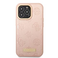 Guess GUHMP13LSAPSTP iPhone 13 Pro | 13 6,1" pink hardcase Peony Logo Plate MagSafe hind ja info | Telefoni kaaned, ümbrised | kaup24.ee