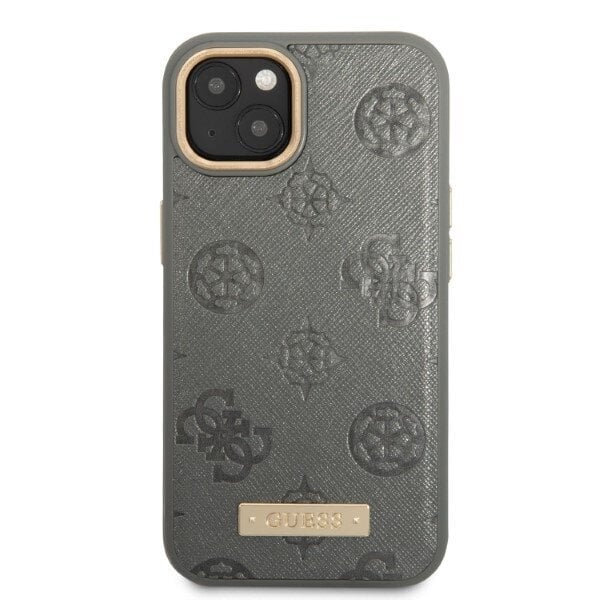 Guess GUHMP13MSAPSTG iPhone 13 6,1" grey hardcase Peony Logo Plate MagSafe hind ja info | Telefoni kaaned, ümbrised | kaup24.ee