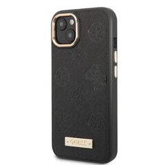 Guess GUHMP13MSAPSTK iPhone 13 6,1" czarny|black hardcase Peony Logo Plate MagSafe цена и информация | Чехлы для телефонов | kaup24.ee