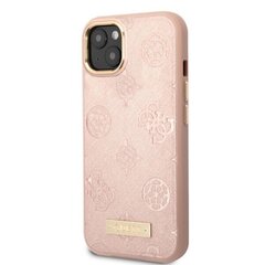 Guess GUHMP13MSAPSTP iPhone 13 6,1" różowy|pink hardcase Peony Logo Plate MagSafe цена и информация | Чехлы для телефонов | kaup24.ee