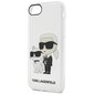 Karl Lagerfeld KLHCI8HNKCTGT iPhone 7|8| SE 2020 | SE 2022 transparent hardcase Gliter Karl&Choupette цена и информация | Telefoni kaaned, ümbrised | kaup24.ee