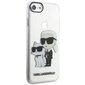 Karl Lagerfeld KLHCI8HNKCTGT iPhone 7|8| SE 2020 | SE 2022 transparent hardcase Gliter Karl&Choupette цена и информация | Telefoni kaaned, ümbrised | kaup24.ee