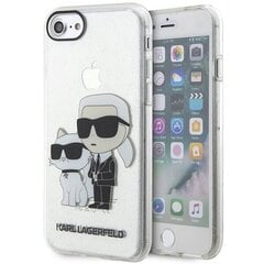 Karl Lagerfeld KLHCI8HNKCTGT iPhone 7|8| SE 2020 | SE 2022 transparent hardcase Gliter Karl&Choupette цена и информация | Чехлы для телефонов | kaup24.ee