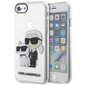 Karl Lagerfeld KLHCI8HNKCTGT iPhone 7|8| SE 2020 | SE 2022 transparent hardcase Gliter Karl&Choupette hind ja info | Telefoni kaaned, ümbrised | kaup24.ee