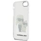 Karl Lagerfeld KLHCI8HNKCTGT iPhone 7|8| SE 2020 | SE 2022 transparent hardcase Gliter Karl&Choupette цена и информация | Telefoni kaaned, ümbrised | kaup24.ee