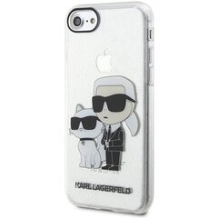 Karl Lagerfeld KLHCI8HNKCTGT iPhone 7|8| SE 2020 | SE 2022 transparent hardcase Gliter Karl&Choupette цена и информация | Чехлы для телефонов | kaup24.ee