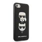 Karl Lagerfeld KLHCI8SAKICKCBK iPhone 7|8 | SE 2020 | SE 2022 black hardcase Saffiano Karl&Choupette Head hind ja info | Telefoni kaaned, ümbrised | kaup24.ee