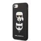 Karl Lagerfeld KLHCI8SAKICKCBK iPhone 7|8 | SE 2020 | SE 2022 black hardcase Saffiano Karl&Choupette Head цена и информация | Telefoni kaaned, ümbrised | kaup24.ee