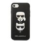 Karl Lagerfeld KLHCI8SAKICKCBK iPhone 7|8 | SE 2020 | SE 2022 black hardcase Saffiano Karl&Choupette Head hind ja info | Telefoni kaaned, ümbrised | kaup24.ee