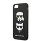 Karl Lagerfeld KLHCI8SAKICKCBK iPhone 7|8 | SE 2020 | SE 2022 black hardcase Saffiano Karl&Choupette Head hind ja info | Telefoni kaaned, ümbrised | kaup24.ee