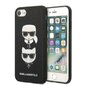 Karl Lagerfeld KLHCI8SAKICKCBK iPhone 7|8 | SE 2020 | SE 2022 black hardcase Saffiano Karl&Choupette Head цена и информация | Telefoni kaaned, ümbrised | kaup24.ee