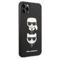 Karl Lagerfeld KLHCN65SAKICKCBK iPhone 11 Pro Max 6,5" black hardcase Saffiano Karl&Choupette Head hind ja info | Telefoni kaaned, ümbrised | kaup24.ee