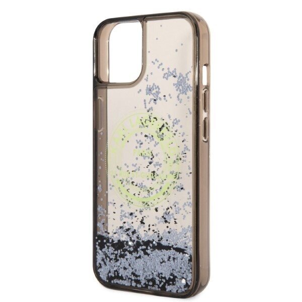 Karl Lagerfeld KLHCP14MLCRSGRK iPhone 14 Plus 6,7" black hardcase Liquid Glitter RSG hind ja info | Telefoni kaaned, ümbrised | kaup24.ee