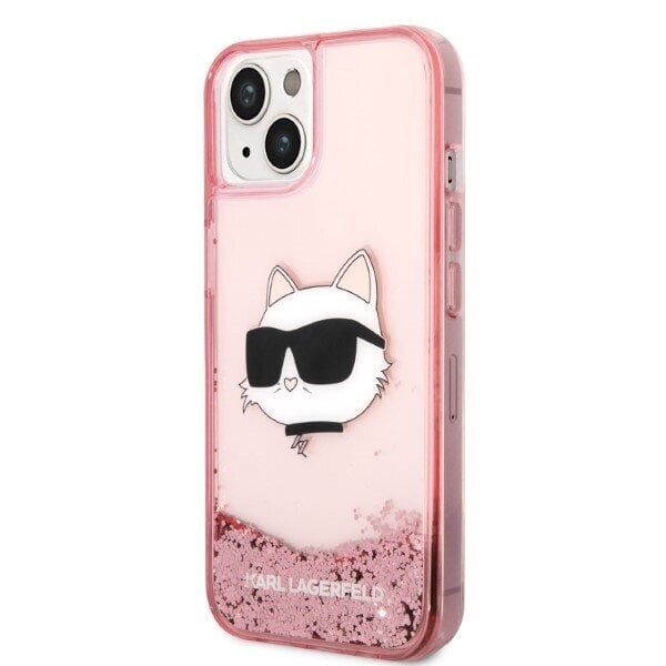 Karl Lagerfeld KLHCP14MLNCHCP iPhone 14 Plus 6,7" pink hardcase Glitter Choupette Head цена и информация | Telefoni kaaned, ümbrised | kaup24.ee