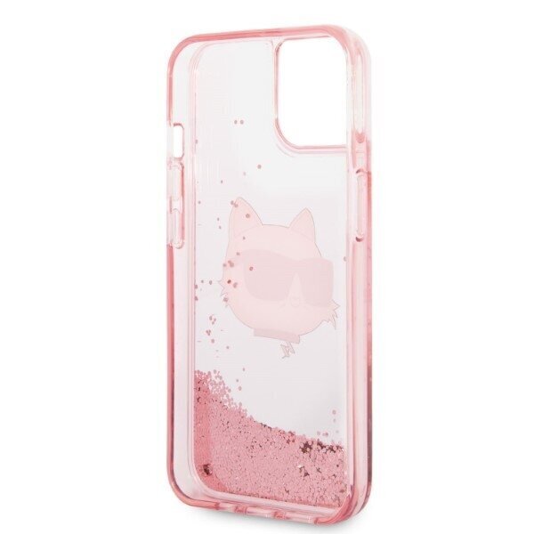 Karl Lagerfeld KLHCP14MLNCHCP iPhone 14 Plus 6,7" pink hardcase Glitter Choupette Head hind ja info | Telefoni kaaned, ümbrised | kaup24.ee