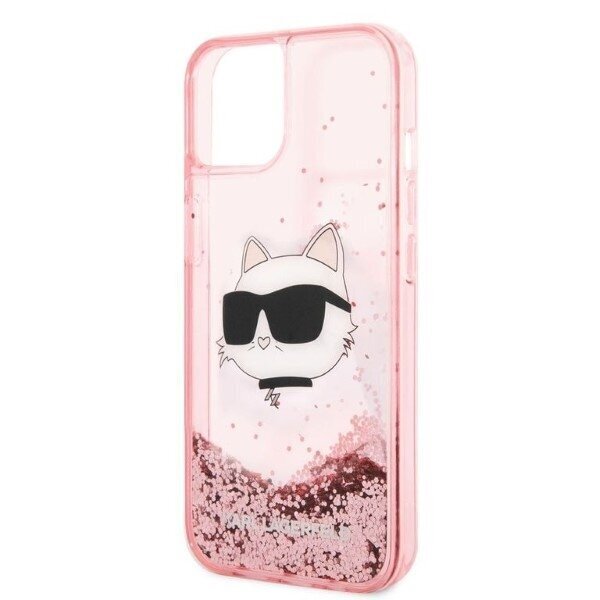 Karl Lagerfeld KLHCP14MLNCHCP iPhone 14 Plus 6,7" pink hardcase Glitter Choupette Head hind ja info | Telefoni kaaned, ümbrised | kaup24.ee