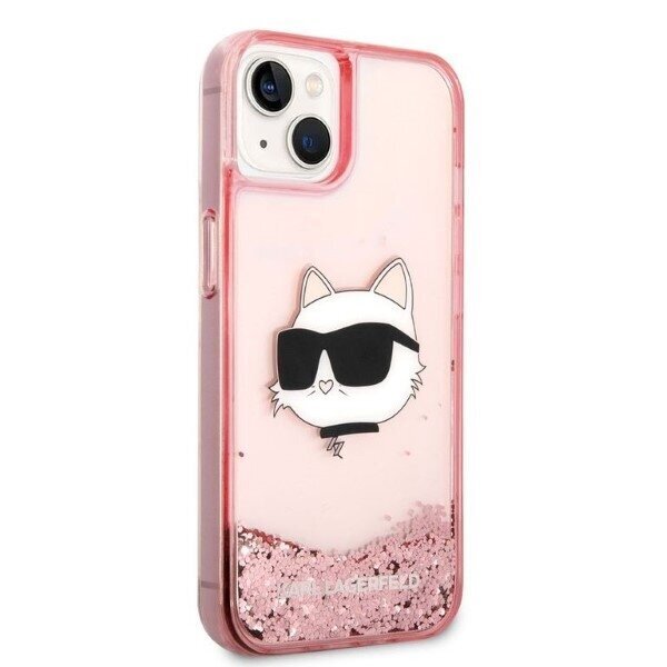 Karl Lagerfeld KLHCP14MLNCHCP iPhone 14 Plus 6,7" pink hardcase Glitter Choupette Head цена и информация | Telefoni kaaned, ümbrised | kaup24.ee