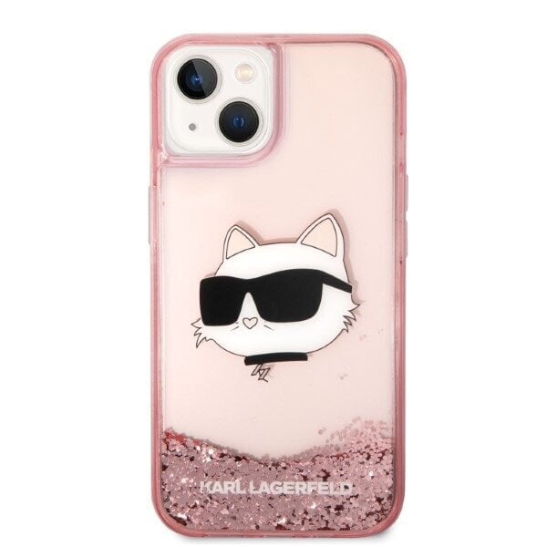 Karl Lagerfeld KLHCP14MLNCHCP iPhone 14 Plus 6,7" pink hardcase Glitter Choupette Head цена и информация | Telefoni kaaned, ümbrised | kaup24.ee