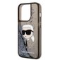 Karl Lagerfeld KLHCP14XLNKHCK iPhone 14 Pro Max 6,7" black hardcase Glitter Karl Head hind ja info | Telefoni kaaned, ümbrised | kaup24.ee