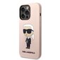 Karl Lagerfeld KLHMP14LSNIKBCP iPhone 14 Pro 6,1" hardcase pink Silicone Ikonik Magsafe hind ja info | Telefoni kaaned, ümbrised | kaup24.ee