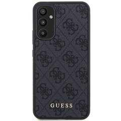 Guess GUHCSA34G4GFGR A34 5G A346 grey hard case 4G Metal Gold Logo цена и информация | Чехлы для телефонов | kaup24.ee