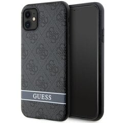 Guess GUHCN61P4SNK iPhone 11 | Xr szary|grey hardcase 4G Stripe цена и информация | Чехлы для телефонов | kaup24.ee