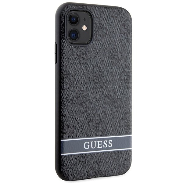 Guess GUHCN61P4SNK iPhone 11 | XR grey hardcase 4G Stripe цена и информация | Telefoni kaaned, ümbrised | kaup24.ee