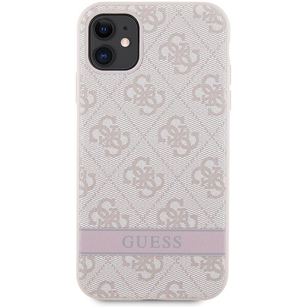 Guess GUHCN61P4SNP iPhone 11 | XR pink hardcase 4G Stripe hind ja info | Telefoni kaaned, ümbrised | kaup24.ee