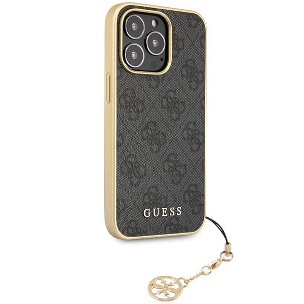 Guess GUHCP14LGF4GGR iPhone 14 Pro 6,1" grey hardcase 4G Charms Collection цена и информация | Telefoni kaaned, ümbrised | kaup24.ee