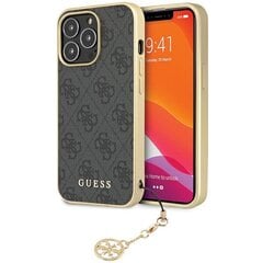 Guess GUHCP14LGF4GGR iPhone 14 Pro 6,1" grey hardcase 4G Charms Collection hind ja info | Telefoni kaaned, ümbrised | kaup24.ee