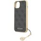 Guess GUHCP14SGF4GGR iPhone 14 6.1" grey hardcase 4G Charms Collection цена и информация | Telefoni kaaned, ümbrised | kaup24.ee