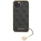 Guess GUHCP14SGF4GGR iPhone 14 6.1" grey hardcase 4G Charms Collection цена и информация | Telefoni kaaned, ümbrised | kaup24.ee