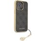 Guess GUHCP14XGF4GGR iPhone 14 Pro Max 6.7" grey hardcase 4G Charms Collection hind ja info | Telefoni kaaned, ümbrised | kaup24.ee