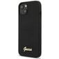 Guess GUHCP13MLSLMGBK iPhone 13 6,1" black hardcase Silicone Script Gold Logo цена и информация | Telefoni kaaned, ümbrised | kaup24.ee