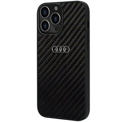 Audi Carbon Fiber iPhone 13 Pro Max 6.7" black hardcase AU-TPUPCIP13PM-R8|D2-BK цена и информация | Чехлы для телефонов | kaup24.ee