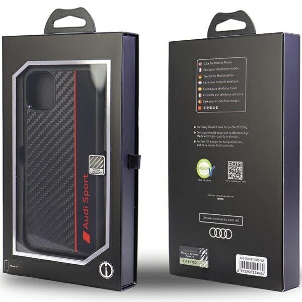 Audi Carbon Fiber Stripe Case hind ja info | Telefoni kaaned, ümbrised | kaup24.ee