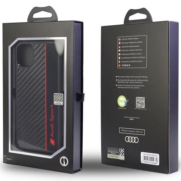 Audi Carbon Fiber Stripe Case hind ja info | Telefoni kaaned, ümbrised | kaup24.ee