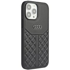 Audi Genuine Leather iPhone 14 Pro Max 6.7" czarny|black hardcase AU-TPUPCIP14PM-Q8|D1-BK цена и информация | Чехлы для телефонов | kaup24.ee