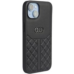 Audi Genuine Leather iPhone 14 6.1" black hardcase AU-TPUPCIP14-Q8|D1-BK hind ja info | AUDI Mobiiltelefonid, foto-, videokaamerad | kaup24.ee