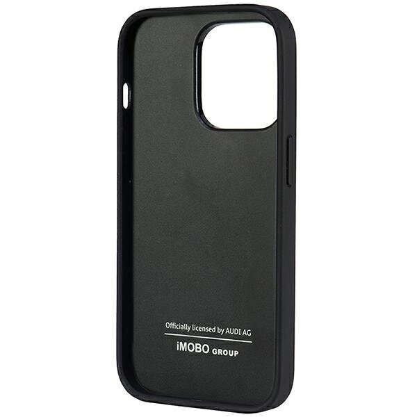 Audi Genuine Leather iPhone 14 Pro 6.1" black hardcase AU-TPUPCIP14P-Q8|D1-BK hind ja info | Telefoni kaaned, ümbrised | kaup24.ee