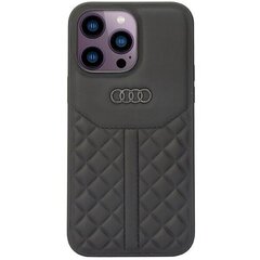 Audi Genuine Leather iPhone 14 Pro Max 6.7" black hardcase AU-TPUPCIP14PM-Q8|D1-BK цена и информация | Чехлы для телефонов | kaup24.ee