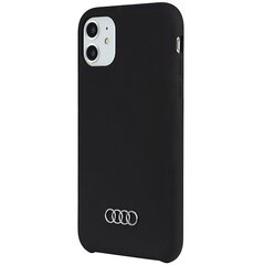 Audi Silicone Case iPhone 11 | Xr 6.1" czarny|black hardcase AU-LSRIP11-Q3|D1-BK цена и информация | AUDI Мобильные телефоны, Фото и Видео | kaup24.ee