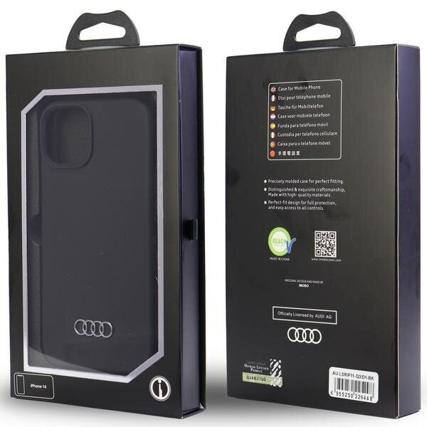 Audi Silicone Case iPhone 11 | XR 6.1" black hardcase AU-LSRIP11-Q3|D1-BK цена и информация | Telefoni kaaned, ümbrised | kaup24.ee