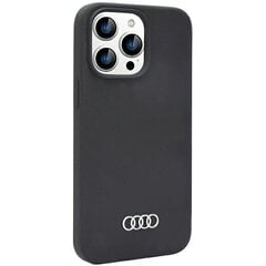Audi Silicone Case iPhone 14 Pro 6.1" black hardcase AU-LSRIP14P-Q3|D1-BK hind ja info | Telefoni kaaned, ümbrised | kaup24.ee