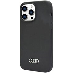 Audi Silicone Case iPhone 14 Pro Max 6.7" czarny|black hardcase AU-LSRIP14PM-Q3|D1-BK цена и информация | Чехлы для телефонов | kaup24.ee