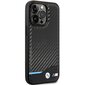 Etui BMW BMHCP13L22NBCK iPhone 13 Pro | 13 6.1" black hardcase Leather Carbon цена и информация | Telefoni kaaned, ümbrised | kaup24.ee
