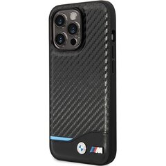 Etui BMW BMHCP13L22NBCK iPhone 13 Pro | 13 6.1" czarny|black hardcase Leather Carbon цена и информация | Чехлы для телефонов | kaup24.ee