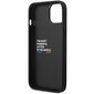 Etui BMW BMHCP13M22NBCK iPhone 13 6.1" black Leather Carbon hind ja info | Telefoni kaaned, ümbrised | kaup24.ee