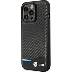 Etui BMW BMHCP13X22NBCK iPhone 13 Pro Max 6.7" czarny|black hardcase Leather Carbon цена и информация | Чехлы для телефонов | kaup24.ee