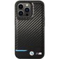 Etui BMW BMHCP13X22NBCK iPhone 13 Pro Max 6.7" black hardcase Leather Carbon цена и информация | Telefoni kaaned, ümbrised | kaup24.ee